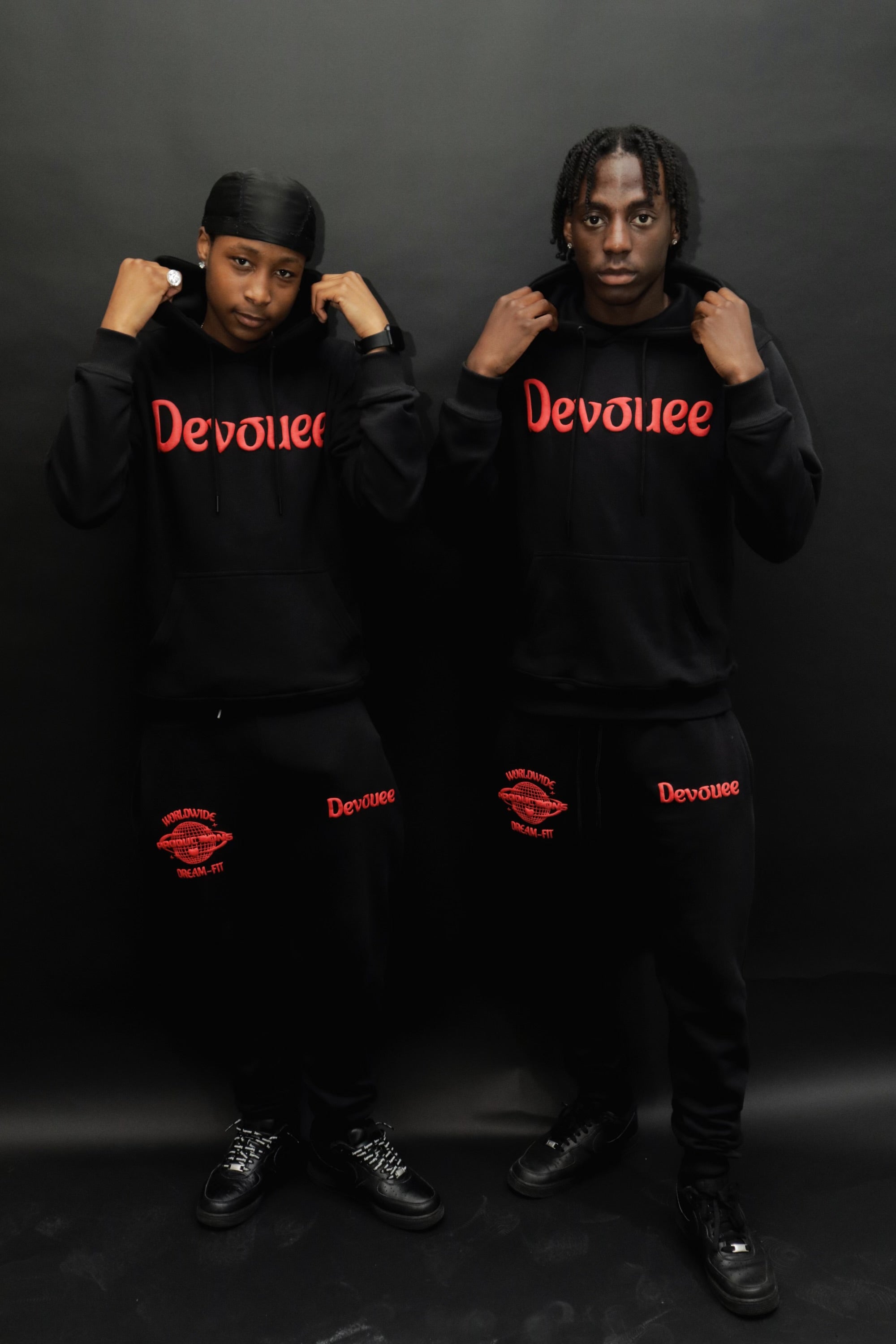 Red/black devouee tracksuit