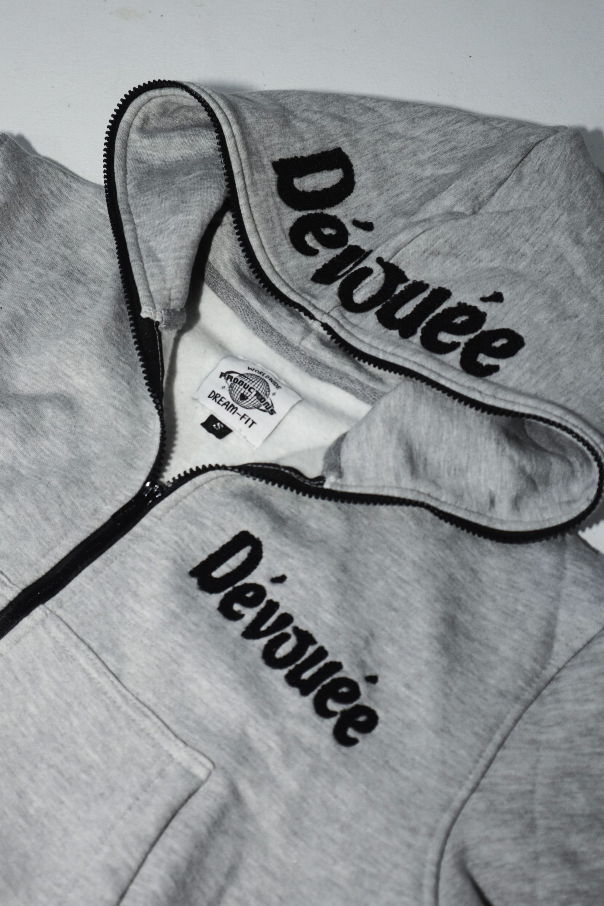 Grey dévouée crop tracksuit